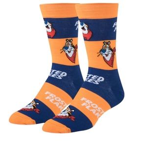 Odd Sox 🧦 Unisex Kellogg’s Orange, Blue Frosted Flakes Socks